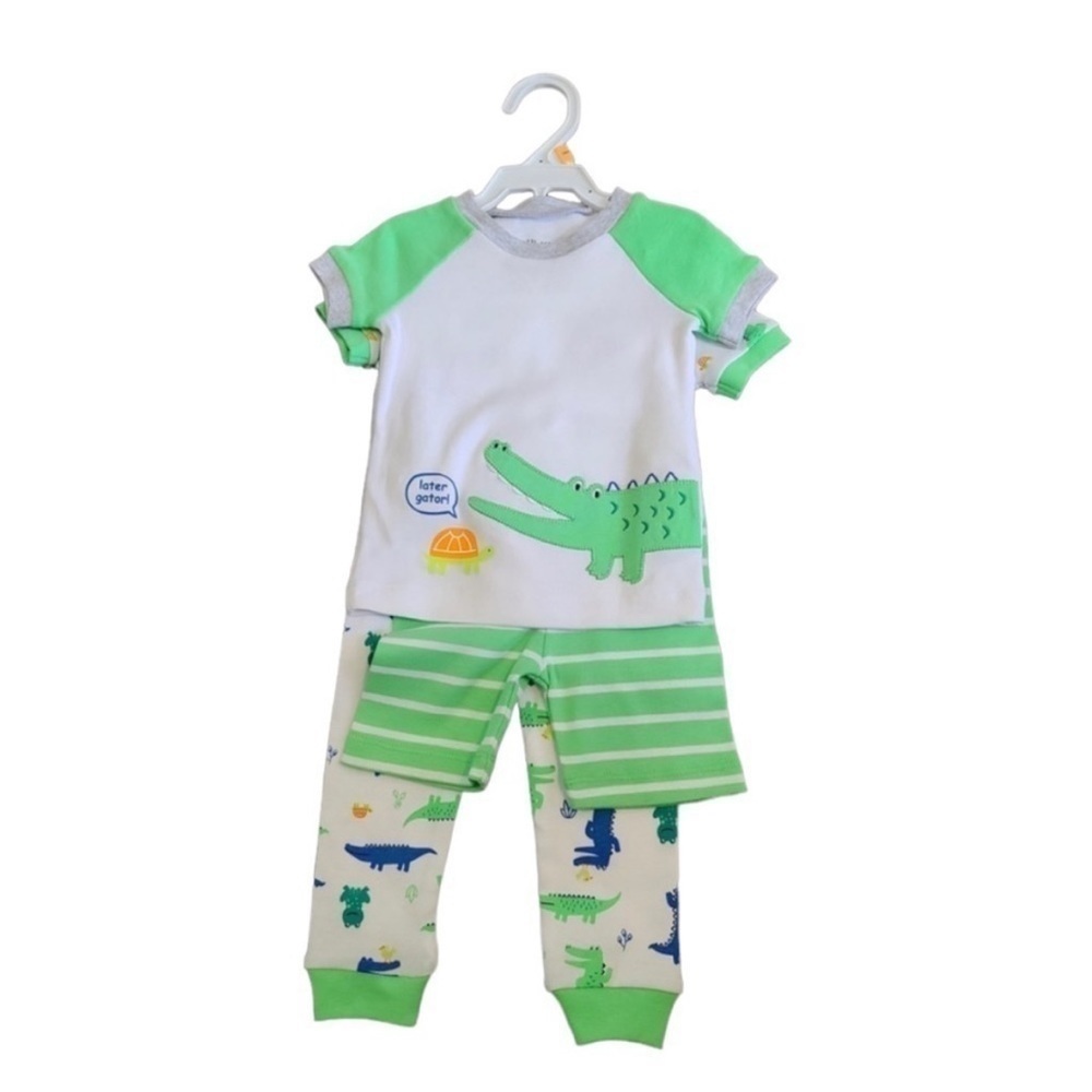 Little Me Adorable Zoo Reptile Pattern 2 sets of Pajamas Size 18 months